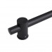 Душова стійка з тримачем універсальна Qtap Lepit 665 мм округла QTLEP82103OB Black Matt