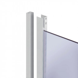 Душова кабіна Lidz Latwa SC80x80.SAT.MID.GR, скло тоноване 4 мм без піддона