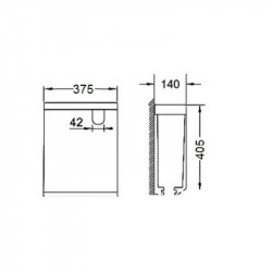 Qtap Swan бачок унітазу (сумісний з Crow, Jay, Stork) нижнє підведення, (без чаші і сидіння) 3/4.5L 375*405*1405mm WHITE
