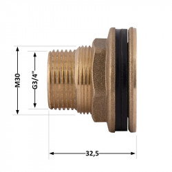 Врізка Thermo Alliance Standart 3/4" в бак SD40020 Врізка Thermo Alliance Standart 3/4" в бак SD40020