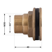 Врізка Thermo Alliance Standart 1" в бак SD40025