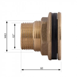 Врізка Thermo Alliance Standart 2" в бак SD40050 Врізка Thermo Alliance Standart 2" в бак SD40050