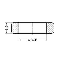 Контргайка Thermo Alliance Standart 3/4" SD40120