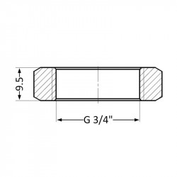 Контргайка Thermo Alliance Standart 3/4" SD40120 Контргайка Thermo Alliance Standart 3/4" SD40120