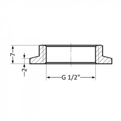 Контргайка-шайба Thermo Alliance Standart 1/2" SD40615 Контргайка-шайба Thermo Alliance Standart 1/2" SD40615