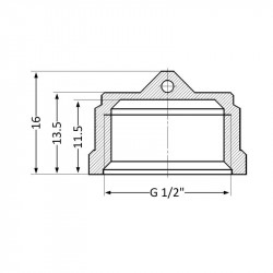 Заглушка Thermo Alliance Standart 1/2" ВР SD40215 Заглушка Thermo Alliance Standart 1/2" ВР SD40215