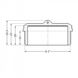 Заглушка Thermo Alliance Standart 1" ЗР SD40325 Заглушка Thermo Alliance Standart 1" ЗР SD40325