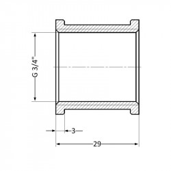 Муфта Thermo Alliance Standart 3/4" ВР SD40420