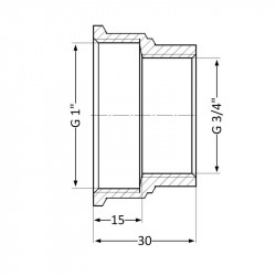 Муфта Thermo Alliance Standart 3/4"х1" ВР SD4052025