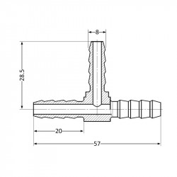 Трійник Thermo Alliance Standart 8 SD4178 Трійник Thermo Alliance Standart 8 SD4178