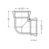 Кут Thermo Alliance Standart 1/2" ВР SD41815