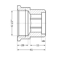Подовжувач латунний Thermo Alliance Standart 1/2"ВЗ, L=30 мм SD4221530 Подовжувач латунний Thermo Alliance Standart 1/2"ВЗ, L=30 мм SD4221530