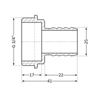 Штуцер Thermo Alliance Standart 25х3/4" ЗР SD4272025 Штуцер Thermo Alliance Standart 25х3/4" ЗР SD4272025