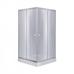 Набір Lidz душова кабіна Wawel SC80x80.SAT.LOW.GR, скло тоноване 4 мм + піддон Mazur Набір Lidz душова кабіна Wawel SC80x80.SAT.LOW.GR, скло тоноване 4 мм + піддон Mazur