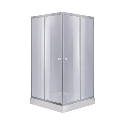 Набір Lidz душова кабіна Wawel SC80x80.SAT.LOW.GR, скло тоноване 4 мм + піддон Mazur Набір Lidz душова кабіна Wawel SC80x80.SAT.LOW.GR, скло тоноване 4 мм + піддон Mazur