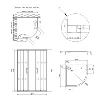 Набір Qtap душова кабіна Taurus CRM1011AC6 Clear 2020x1000x1000 мм + піддон Robin 301112 100x100x12 см з сифоном Набір Qtap душова кабіна Taurus CRM1011AC6 Clear 2020x1000x1000 мм + піддон Robin 301112 100x100x12 см з сифоном