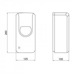 Дезінфектор Qtap Pohodli 6V безконтактний QT170WH42921 White (Zdraví)