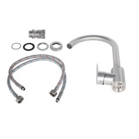 Змішувач для кухні Lidz Vida 015F (k35) LDVID015FNKS43355 Nickel Змішувач для кухні Lidz Vida 015F (k35) LDVID015FNKS43355 Nickel