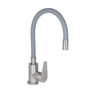 Змішувач для кухні Lidz Vida 015F3 з гнучким виливом (k35) LDVID015F3GRE43356 Grey Змішувач для кухні Lidz Vida 015F3 з гнучким виливом (k35) LDVID015F3GRE43356 Grey