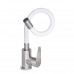 Змішувач для кухні Lidz Vida 015F3 з гнучким виливом (k35) LDVID015F3WHI43357 White / Nickel Змішувач для кухні Lidz Vida 015F3 з гнучким виливом (k35) LDVID015F3WHI43357 White / Nickel