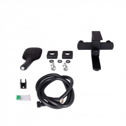 Змішувач для ванни Lidz Kubis 006 з поворотним виливом (з душовим гарнітуром) (k35) LDKUB006BLA43377 Black Змішувач для ванни Lidz Kubis 006 з поворотним виливом (з душовим гарнітуром) (k35) LDKUB006BLA43377 Black