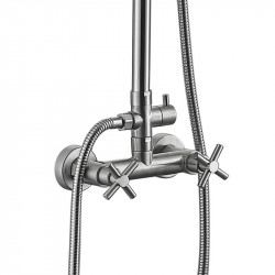 Душова система для кабіни Lidz Wind 1363 двохвентильний на два споживача LDWIN1363NKS43389 Nickel Душова система для кабіни Lidz Wind 1363 двохвентильний на два споживача LDWIN1363NKS43389 Nickel