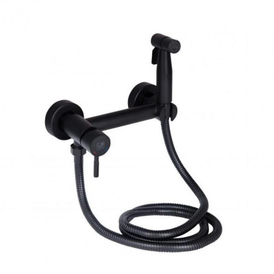 Набір для гігієнічного душу зі змішувачем Lidz Aria 110 округлий LDARI110BLA43394 Black Набір для гігієнічного душу зі змішувачем Lidz Aria 110 округлий LDARI110BLA43394 Black