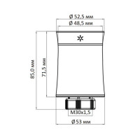 Бездротовий програмуємий сервопривiд для термостатичного крану (Білий матовий) ZTRV-BY-100(W) Бездротовий програмуємий сервопривiд для термостатичного крану (Білий матовий) ZTRV-BY-100(W)