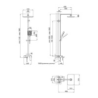 Душова система Qtap Gemini 51103KNC