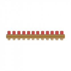 Колектор Icma з регулювальними вентилями 1" 12 виходів №1105 (Red) Колектор Icma з регулювальними вентилями 1" 12 виходів №1105 (Red)