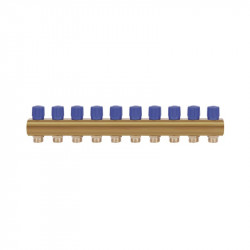 Колектор Icma з регулювальними вентилями 1" 10 виходів №1105 (Blue) Колектор Icma з регулювальними вентилями 1" 10 виходів №1105 (Blue)