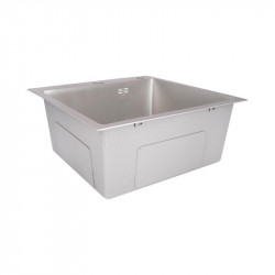 Мийка для кухні інтегрована Lidz Handmade H5050G (LDH5050GPVD43620) Brushed Grey PVD 3,0/1,0 мм