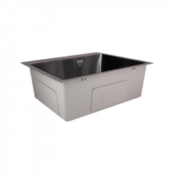 Мийка для кухні інтегрована Lidz Handmade H6050B (LDH6050BPVD43621) Brushed Black PVD 3,0/1,0 мм