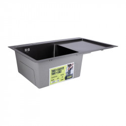 Мийка для кухні інтегрована Lidz Handmade H7849BR крило праворуч (LIDZH7849BRPVD3008) Brushed Black PVD 3,0/1,0 мм Мийка для кухні інтегрована Lidz Handmade H7849BR крило праворуч (LIDZH7849BRPVD3008) Brushed Black PVD 3,0/1,0 мм