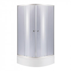 Душова кабіна Latwa SC90x90.SAT.MID.GR полукругла, скло тон. 4 мм + Душовий піддон KAPIELKA ST90x90x26, з панеллю Lidz Душова кабіна Latwa SC90x90.SAT.MID.GR полукругла, скло тон. 4 мм + Душовий піддон KAPIELKA ST90x90x26, з панеллю Lidz