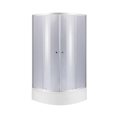 Душова кабіна Latwa SC80x80.SAT.MID.GR полукругла, скло тон. 4 мм + Душовий піддон KAPIELKA ST80x80x26, з панеллю Lidz Душова кабіна Latwa SC80x80.SAT.MID.GR полукругла, скло тон. 4 мм + Душовий піддон KAPIELKA ST80x80x26, з панеллю Lidz