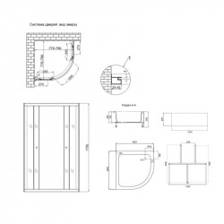 Душова кабіна Latwa SC80x80.SAT.MID.GR полукругла, скло тон. 4 мм + Душовий піддон KAPIELKA ST80x80x26, з панеллю Lidz Душова кабіна Latwa SC80x80.SAT.MID.GR полукругла, скло тон. 4 мм + Душовий піддон KAPIELKA ST80x80x26, з панеллю Lidz