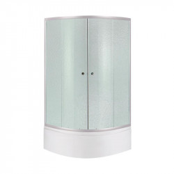 Душова кабіна Latwa SC80x80.SAT.HIGH.FR полукругла, скло Frost 4 мм + Душовий піддон KAPIELKA ST80x80x41, з панеллю Lidz Душова кабіна Latwa SC80x80.SAT.HIGH.FR полукругла, скло Frost 4 мм + Душовий піддон KAPIELKA ST80x80x41, з панеллю Lidz