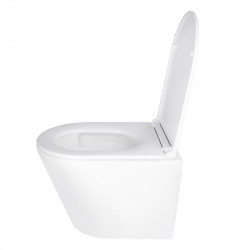 Унітаз підвісний Qtap Scorpio безободковий Ultra Quiet з сидінням Soft-close QT14332380AW Унітаз підвісний Qtap Scorpio безободковий Ultra Quiet з сидінням Soft-close QT14332380AW