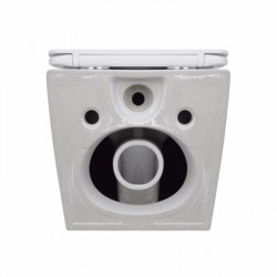 Унітаз підвісний Qtap Jay безободковий Ultra Quiet з сидінням Soft-close QT07335177W