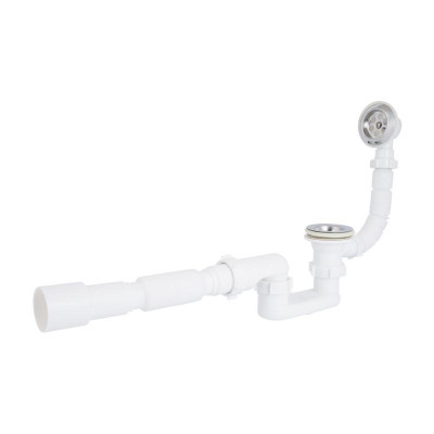 Сифон для ванни Lidz LSW05 випуск 70 мм, плоский, без ревізії, із пробкою на ланцюгу (вихід гофра 40/50мм) Сифон для ванни Lidz LSW05 випуск 70 мм, плоский, без ревізії, із пробкою на ланцюгу (вихід гофра 40/50мм)