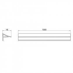 Набір декоративні планки для піддону та ванни (2x1м) + з'єднання + 2 ковпачки Qtap WCS031 Набір декоративні планки для піддону та ванни (2x1м) + з'єднання + 2 ковпачки Qtap WCS031