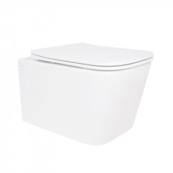Унітаз підвісний Qtap Crow безобідковий з сідінням Soft-close QT05335171W