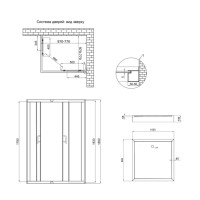 Душова кабіна Lidz Wawel SC100x80.SAT.LOW.FR, скло Frost 5 мм + Lidz Душовий піддон KAPIELKA ST100x80х14 Душова кабіна Lidz Wawel SC100x80.SAT.LOW.FR, скло Frost 5 мм + Lidz Душовий піддон KAPIELKA ST100x80х14