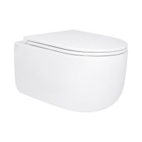 Унітаз підвісний Qtap Taurus безободковий з сидінням Soft-close QT2433084EUQW