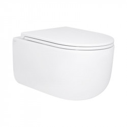 Унітаз підвісний Qtap Taurus безободковий з сидінням Soft-close QT2433084EUQW