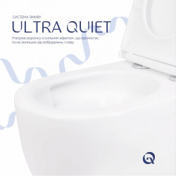 Унітаз підвісний Qtap Taurus безободковий з сидінням Soft-close QT2433084EUQW