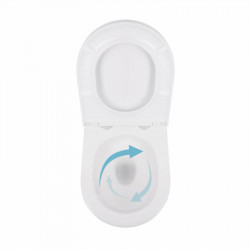 Унітаз підвісний Qtap Taurus безободковий з сидінням Soft-close QT2433084EUQW