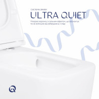 Унітаз підвісний Qtap Gemini безободковий з сидінням Soft-close QT2533076EUQW