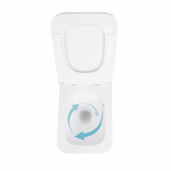 Унітаз підвісний Qtap Gemini безободковий з сидінням Soft-close QT2533076EUQW